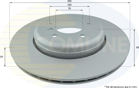 Comline ADC1749V - Disque de frein cwaw.fr