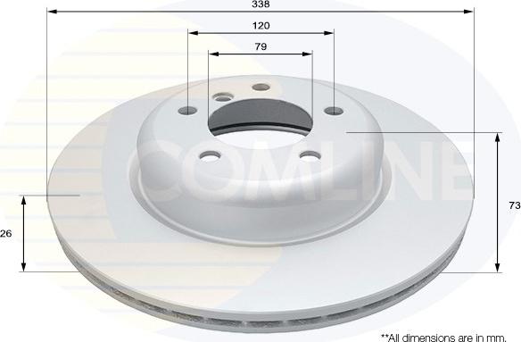 Comline ADC1741V - Disque de frein cwaw.fr