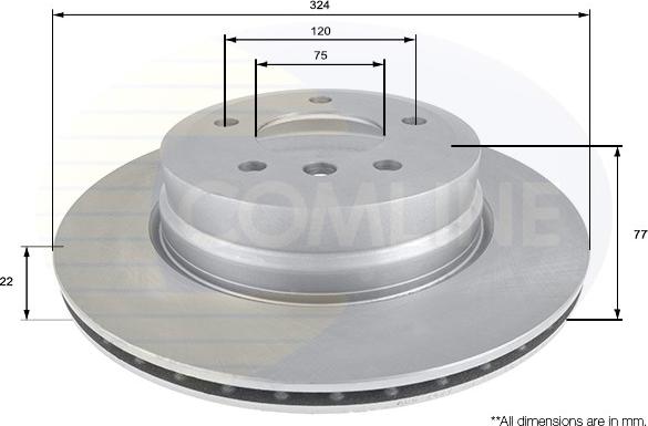 Comline ADC1742V - Disque de frein cwaw.fr