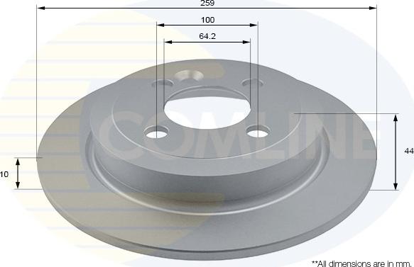 Comline ADC1768 - Disque de frein cwaw.fr