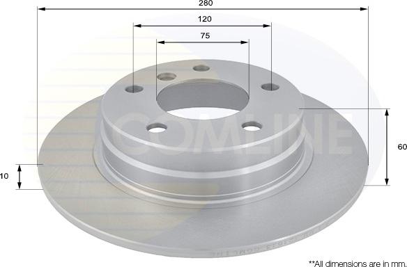 Comline ADC1706 - Disque de frein cwaw.fr