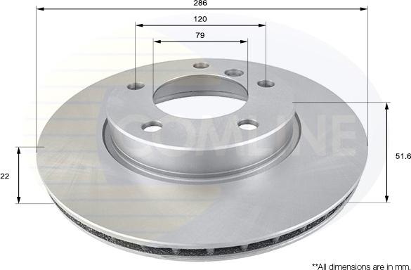 Comline ADC1702V - Disque de frein cwaw.fr