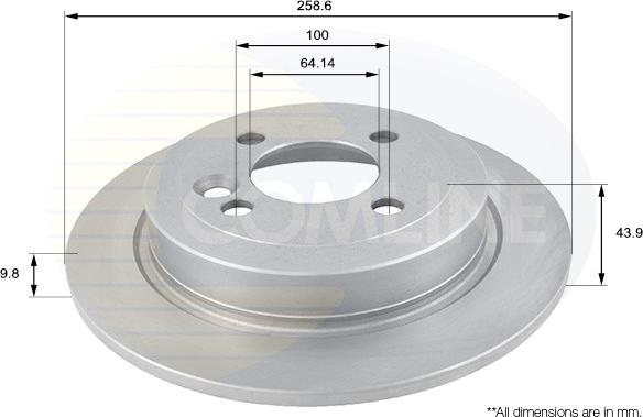 Comline ADC1714 - Disque de frein cwaw.fr