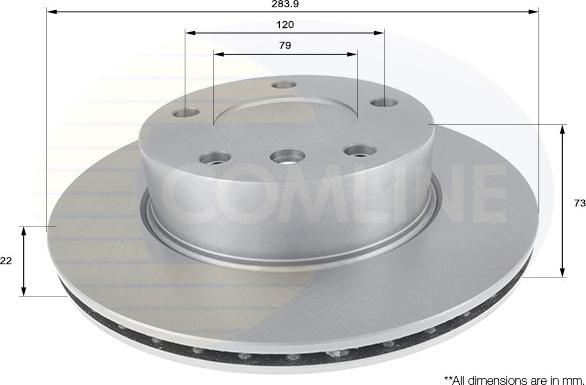 Comline ADC1716V - Disque de frein cwaw.fr