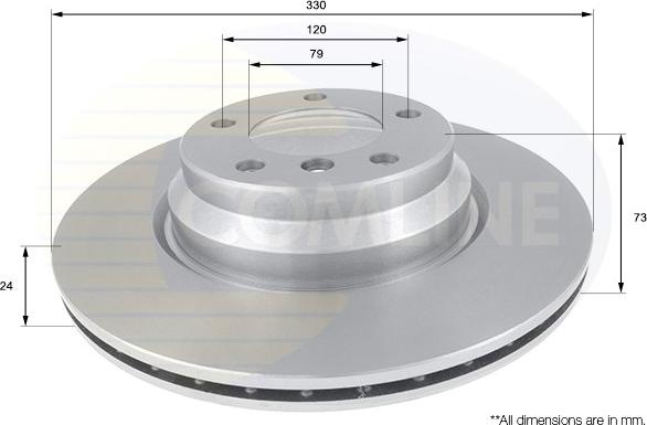 Comline ADC1736V - Disque de frein cwaw.fr