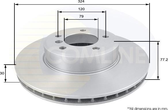 Comline ADC1738V - Disque de frein cwaw.fr