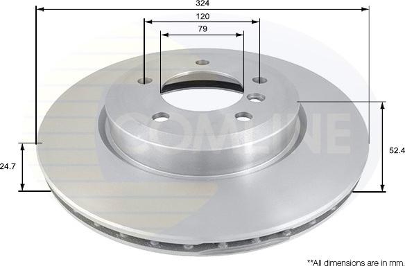 Comline ADC1732V - Disque de frein cwaw.fr