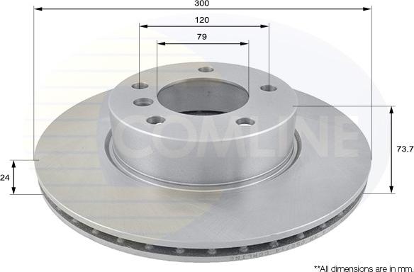 Comline ADC1728V - Disque de frein cwaw.fr