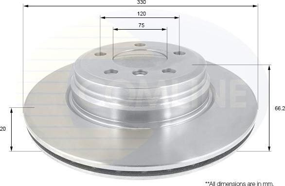 Comline ADC1777V - Disque de frein cwaw.fr