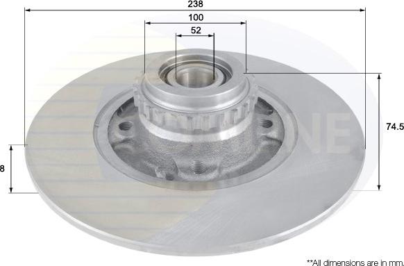 Comline ADC3004 - Disque de frein cwaw.fr