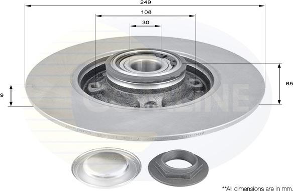 Comline ADC3002 - Disque de frein cwaw.fr