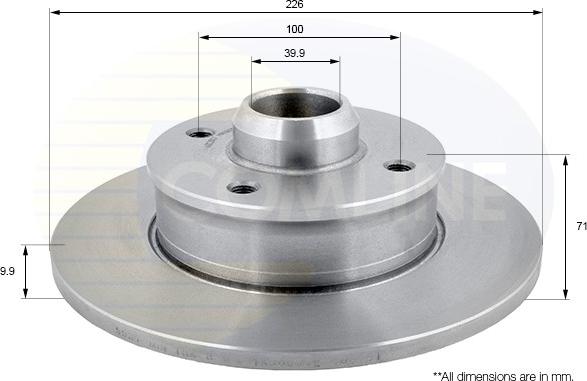 Comline ADC3007 - Disque de frein cwaw.fr