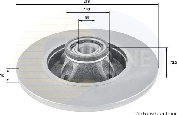 Comline ADC3011 - Disque de frein cwaw.fr