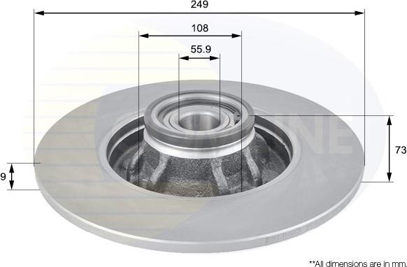 Comline ADC3018 - Disque de frein cwaw.fr