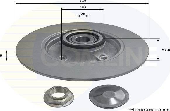 Comline ADC3017 - Disque de frein cwaw.fr