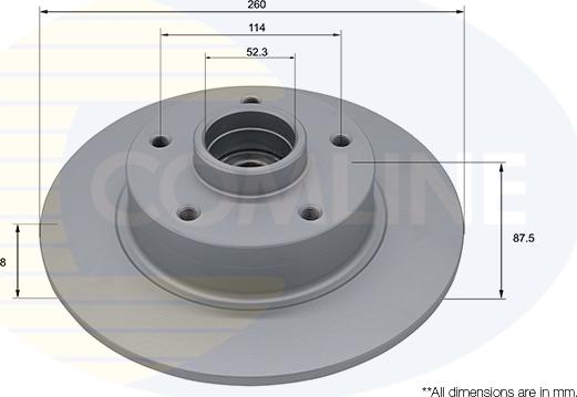 Comline ADC3034 - Disque de frein cwaw.fr