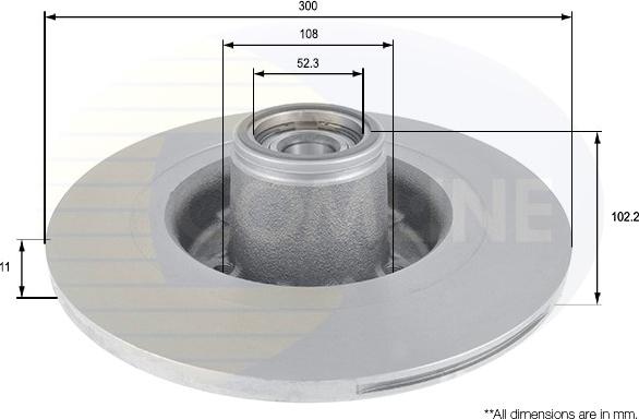 Comline ADC3020 - Disque de frein cwaw.fr