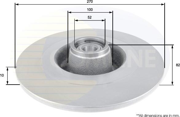 Comline ADC3021 - Disque de frein cwaw.fr