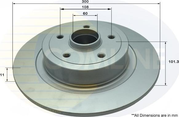 Comline ADC3028 - Disque de frein cwaw.fr