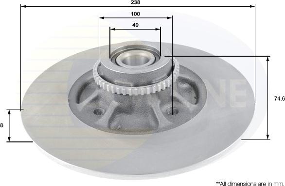 Comline ADC3023 - Disque de frein cwaw.fr