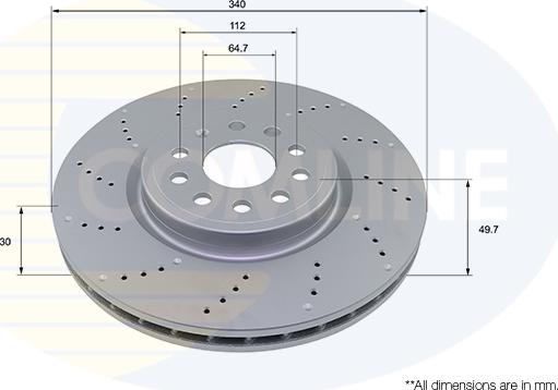 Comline ADC2996V - Disque de frein cwaw.fr