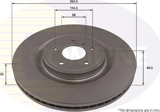 Comline ADC2947V - Disque de frein cwaw.fr