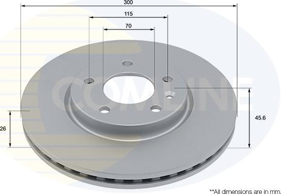 Comline ADC2967V - Disque de frein cwaw.fr