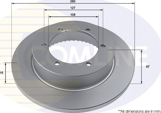 Comline ADC2937 - Disque de frein cwaw.fr