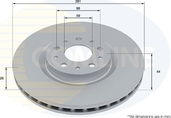 Comline ADC2974V - Disque de frein cwaw.fr