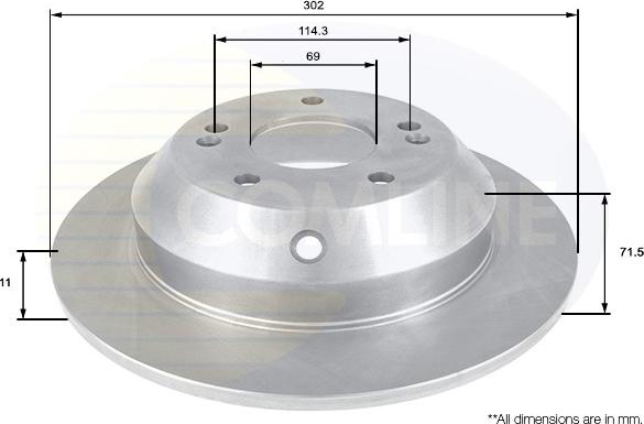 Comline ADC2409 - Disque de frein cwaw.fr