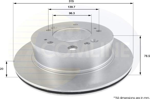 Comline ADC2404V - Disque de frein cwaw.fr