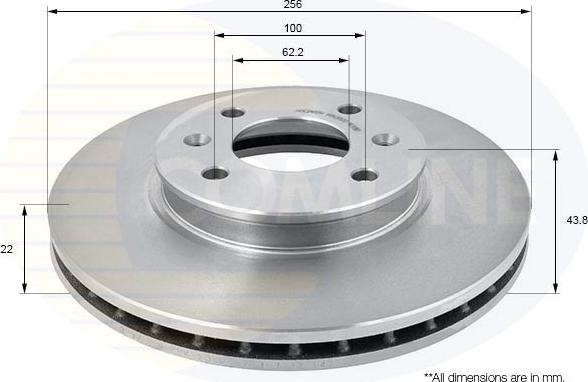 Comline ADC2408V - Disque de frein cwaw.fr