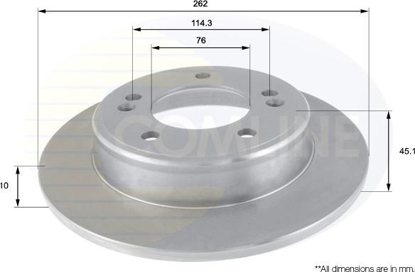 Comline ADC2415 - Disque de frein cwaw.fr