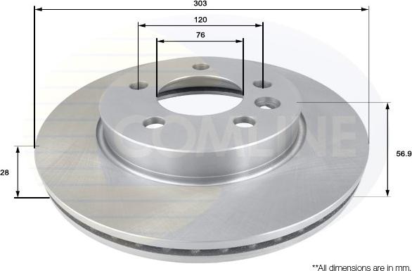 Comline ADC2604V - Disque de frein cwaw.fr