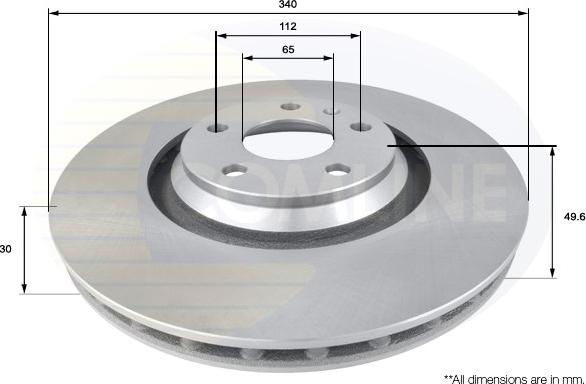 Comline ADC2605V - Disque de frein cwaw.fr