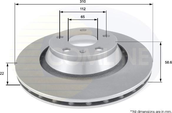 Comline ADC2606V - Disque de frein cwaw.fr