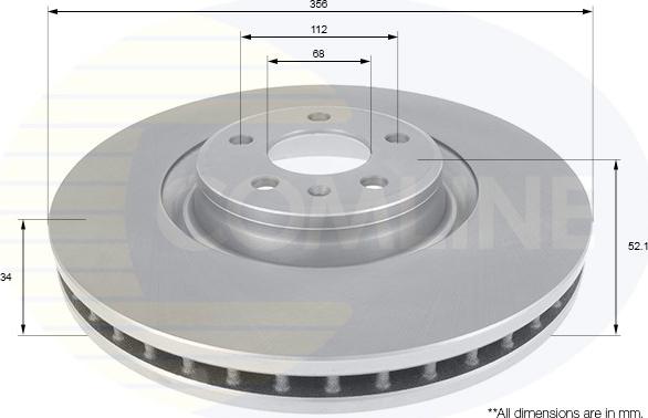 Comline ADC2603V - Disque de frein cwaw.fr