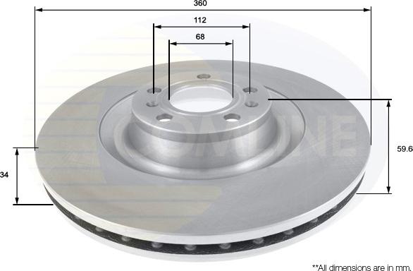 Comline ADC2607V - Disque de frein cwaw.fr