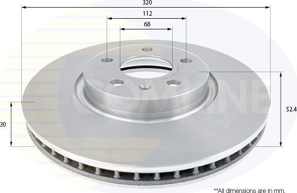 Comline ADC2614V - Disque de frein cwaw.fr