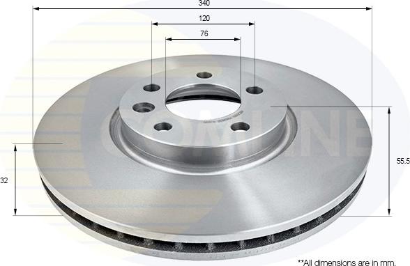 Comline ADC2610V - Disque de frein cwaw.fr