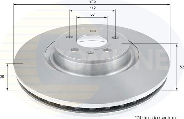 Comline ADC2612V - Disque de frein cwaw.fr