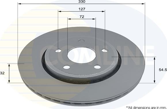 Comline ADC2894V - Disque de frein cwaw.fr