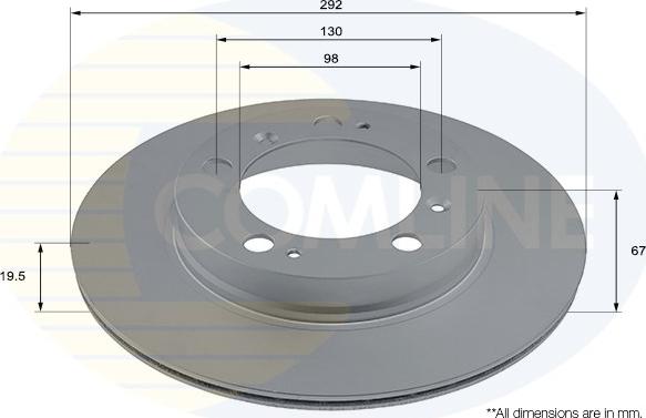 Comline ADC2897V - Disque de frein cwaw.fr