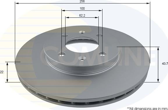 Comline ADC2849V - Disque de frein cwaw.fr