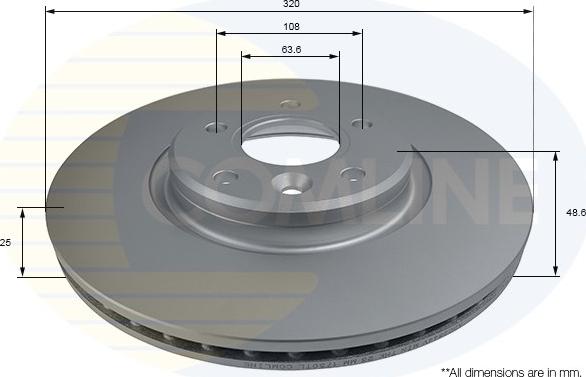 Comline ADC2844V - Disque de frein cwaw.fr