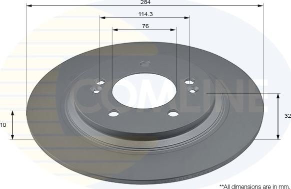 Comline ADC2846 - Disque de frein cwaw.fr