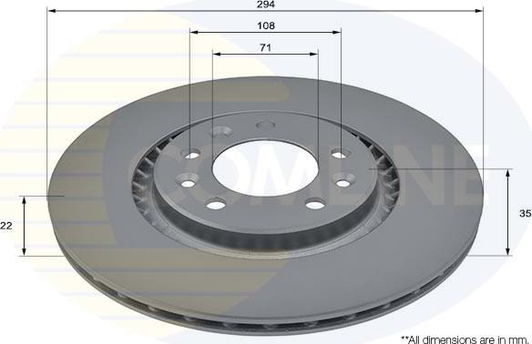 Comline ADC2847V - Disque de frein cwaw.fr