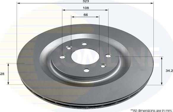 Comline ADC2854V - Disque de frein cwaw.fr