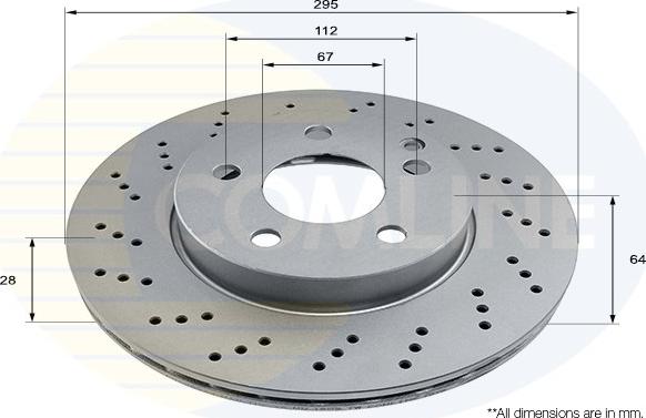 Comline ADC2853V - Disque de frein cwaw.fr