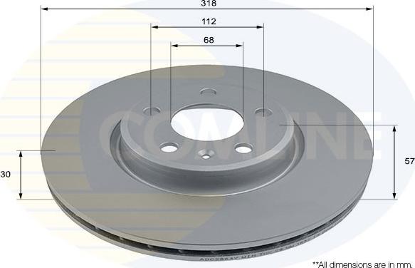 Comline ADC2864V - Disque de frein cwaw.fr